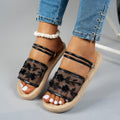 summer new arrival: plus-size women's casual comfortable mesh fashion flat sandals for wholesale (export)
