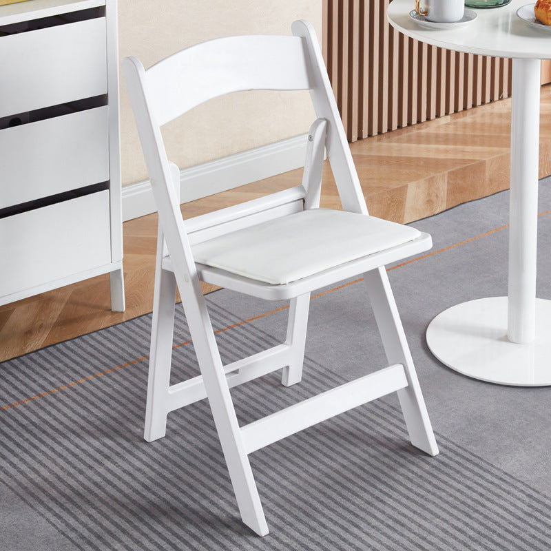 Folding chair - home dining chair, minimalist conference room pp plastic backrest chair, thickened outdoor portable hand-carry chair stool