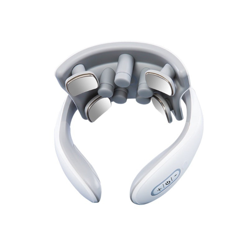 Cervical spine massager - new shoulder & neck pulse therapy device, rechargeable heated neck support, cervical spine massager