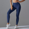 European and american high-waisted butt-lifting compression leggings for women - seamless yoga pants for running and training, quick-drying, breathable, stretchy, tummy control fitness pants