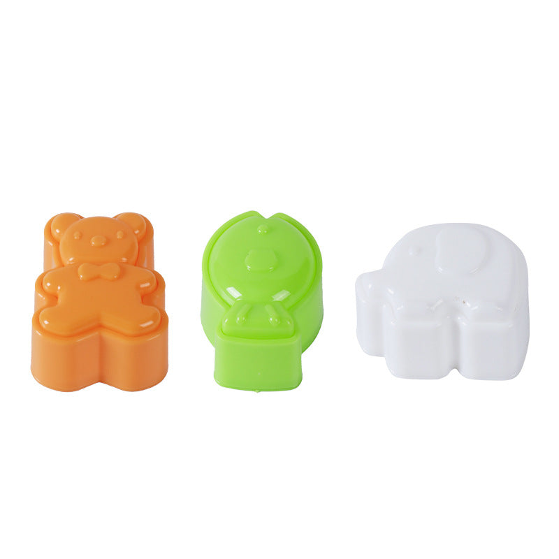 Amazon's best-selling bear and fish rice ball mold, baby elephant, kids' cartoon kitchen mold, wholesale from the manufacturer