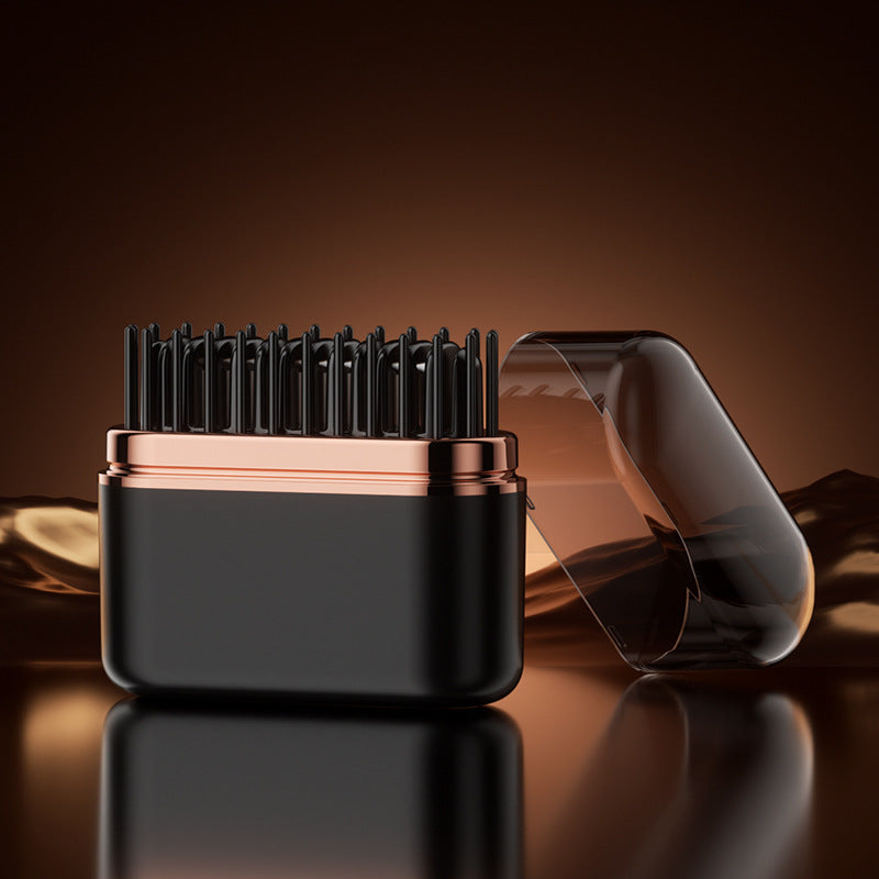 mini wireless hair straightening brush - travel-friendly, ultra-long battery life, multi-level temperature control, and negative ion technology