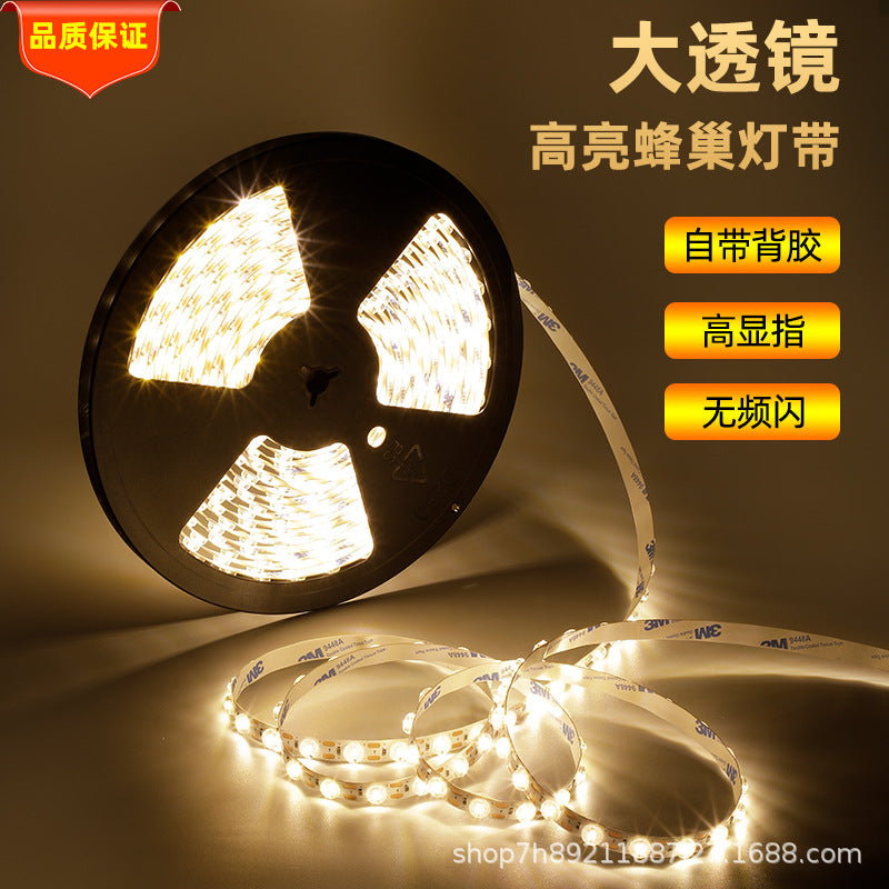 Integrated soft film light box light full set of light source light with low voltage 24V self-adhesive high power lens light strip dimmable
