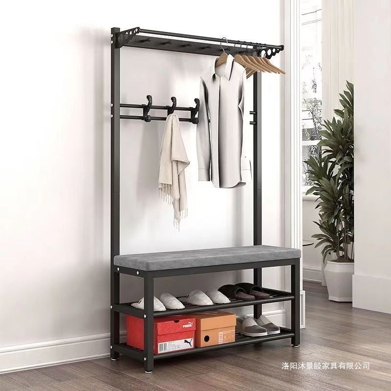 Simple shoe changing stool shoe changing stool coat rack all-in-one entrance storage rack all-in-one shoe changing stool shoe rack all-in-one entrance