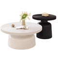 Wabi-sabi style coffee table, vintage-inspired living room coffee table, french retro designer piece, same style as seen in homes, small apartment round table