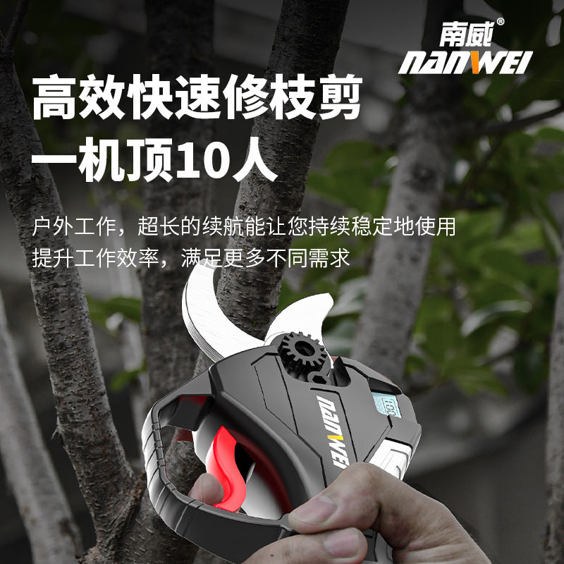 Wholesale cross-border brushless electric pruning shears lithium battery fruit branch shears handheld wireless rechargeable lithium battery garden pruning knife