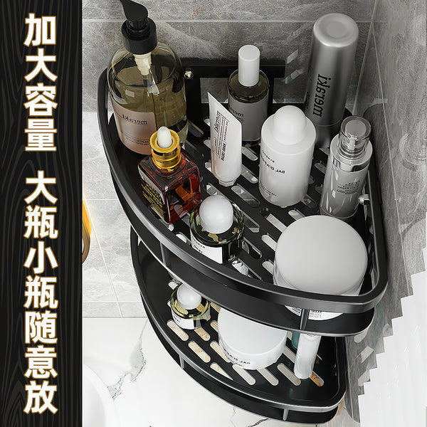 Triangular shelf No punching toilet Bathroom wall wall hanging toilet Bathing toilet Corner storage shelf