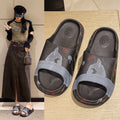 2024 summer new sports ping pong basketball flip-flops - unisex couple's home slippers for outdoor wear - cross-border