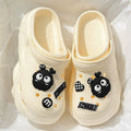 [white] 6 black briquettes