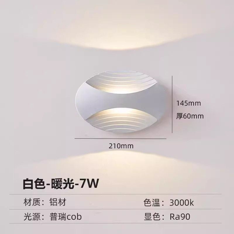 Outdoor waterproof wall lamp - modern minimalist style for bedroom bedside, hallway, outdoor villa courtyard - waterproof, hardwired wall sconce