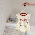Summernew arrival jumpsuit, fashionable baby clothes, flying sleeves, butt-covering clothes, baby summer clothes, thin khaki rompers, one-piece