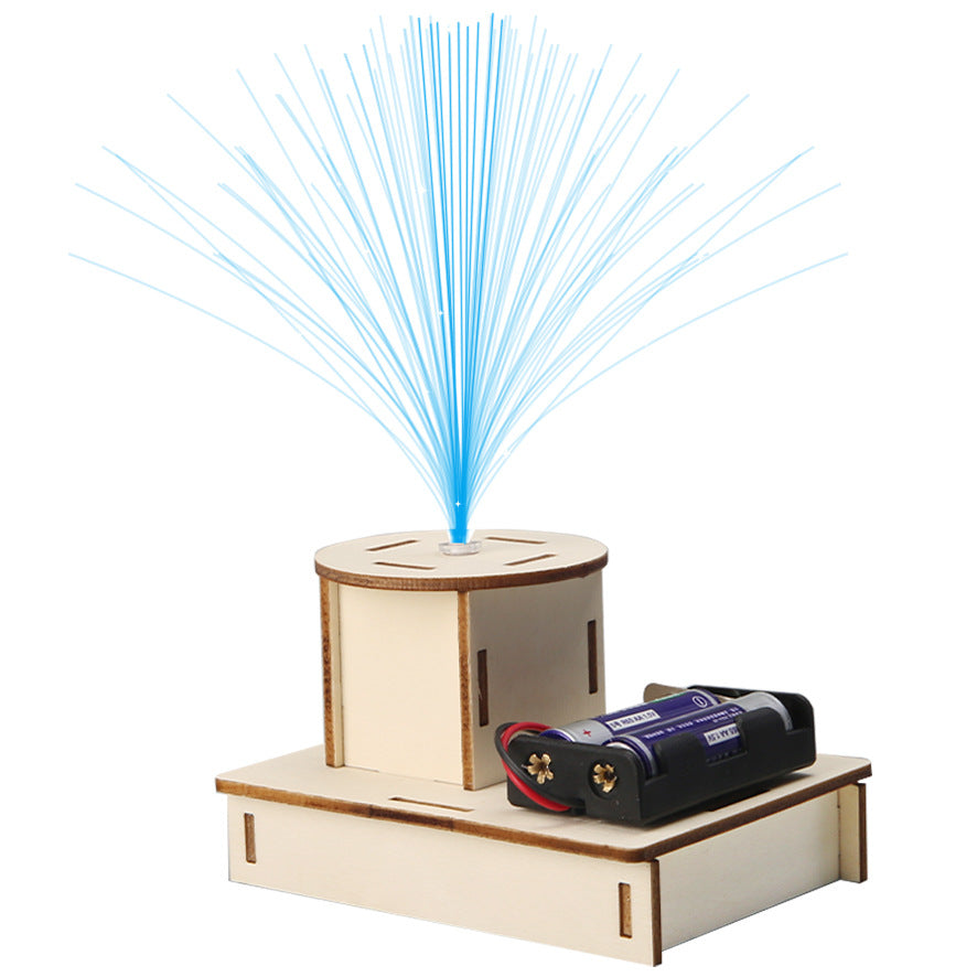 Science and technology small production invention primary school students scientific experiment stem manual work material package colorful fiber optic lamp
