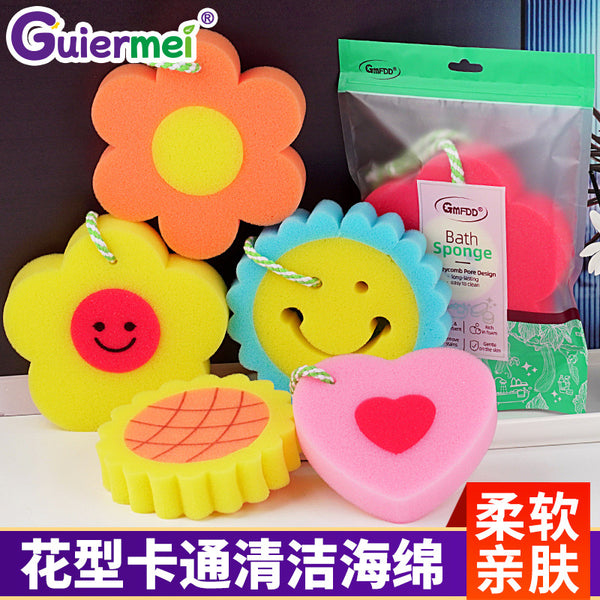 Pattern bath bath sponge rub bath artifact bathroom utensils bath ball bath brush kitchen cleaning dish sponge wipe