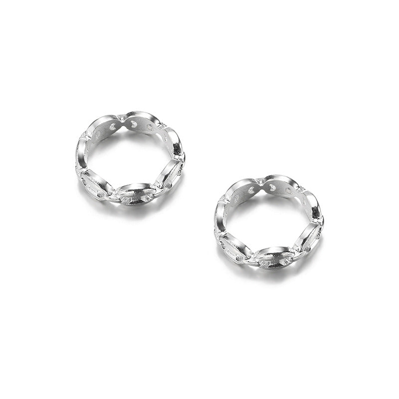 Wholesale alloy ring sets - european & american cross-border jewelry - women's minimalist irregular bold unique design hip-hop rings