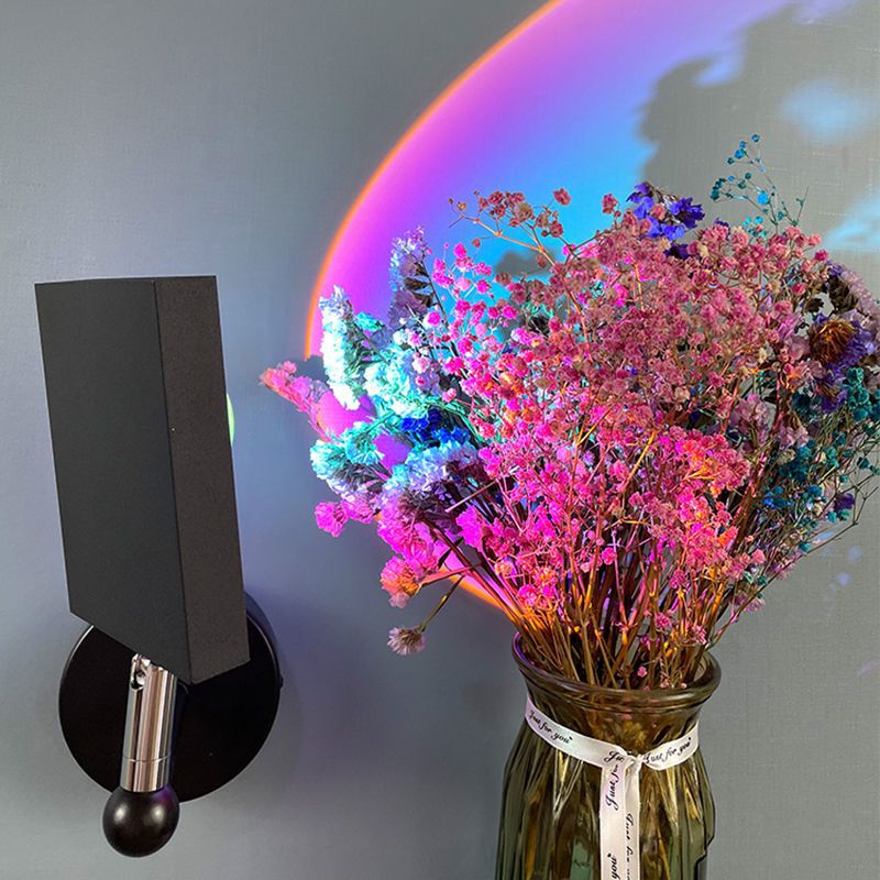 Sunset lamp ins internet celebrity photo projection wall lamp rainbow atmosphere sunset decorative lamp bedside sunset red wall lamp