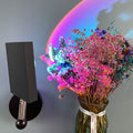 Sunset lamp ins internet celebrity photo projection wall lamp rainbow atmosphere sunset decorative lamp bedside sunset red wall lamp