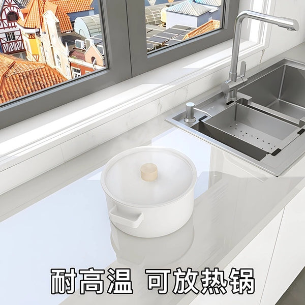 PET high temperature resistant high-gloss cabinet door stove surface furniture renovation protective film kitchen self-adhesive sticker oil-proof glossy surface