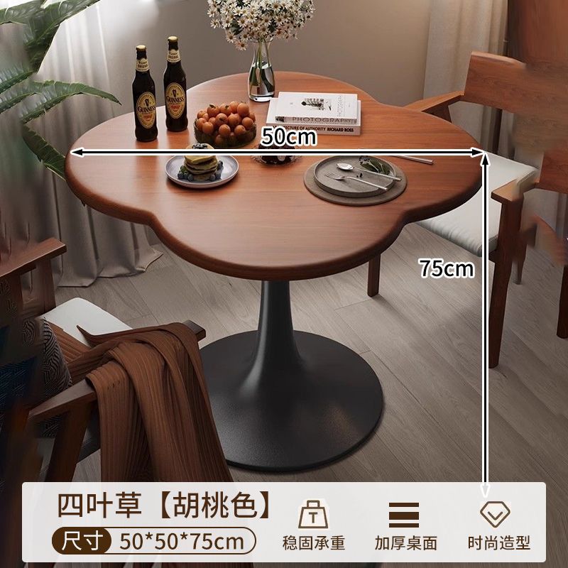White round table popular living room simple for home commercial dining table small apartment coffee table corner table milk tea shop negotiation table