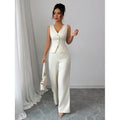 cross-border code new arrival  women's elegant commute sleeveless business suit set