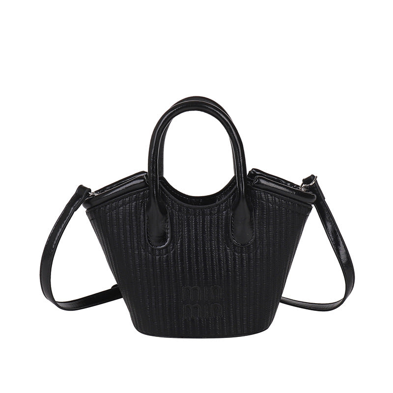 summernew arrival miu satchel tote bag women's 2025new arrival shoulder crossbody vegetable basket bucket