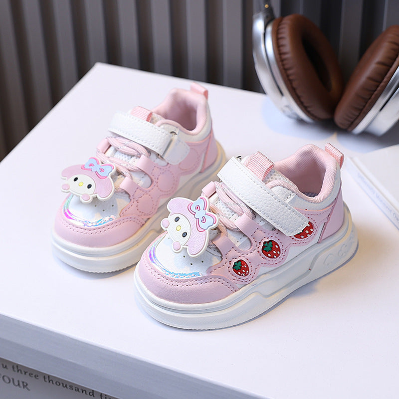 Clearance sale: kids' casual shoes - girls' sneakers, cute cartoon princess flats for girls ages 1-6