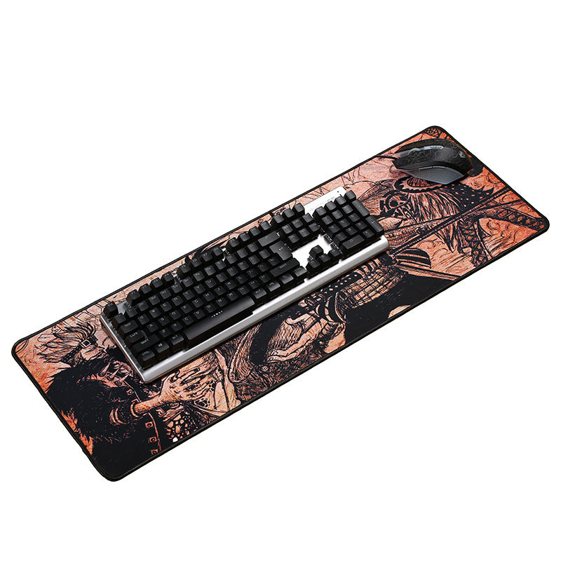 Large mouse pad, extra large rubber desk mat, non-slip keyboard pad, cartoon gaming desk mat, computer accessories