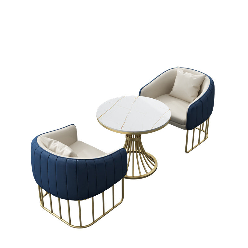 Negotiation table and chair combination sales office hotel rest area beauty salon photo studio reception sofa casual coffee shop booth