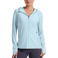 Amazon european and american zippered sun protection jacket for women,  spring new arrival, hooded cool sun protection top