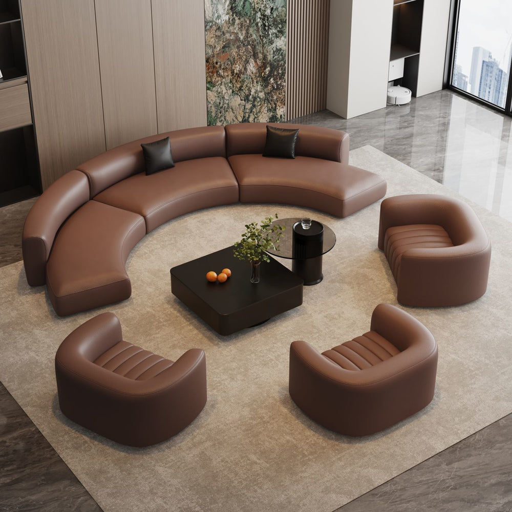 Semi-circular arc-shaped special-shaped sofa, rest area, reception, sales office, beauty salon, lobby, hotel club, casual room