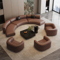 Semi-circular arc-shaped special-shaped sofa, rest area, reception, sales office, beauty salon, lobby, hotel club, casual room