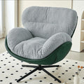 Green shell - houndstooth mat - cross leg