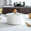 Double-handled noodle bowl - white