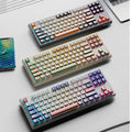 Xuan yinhux k60 wired keyboard 87-key rainbow backlit tri-color keycap office business home gaming keyboard