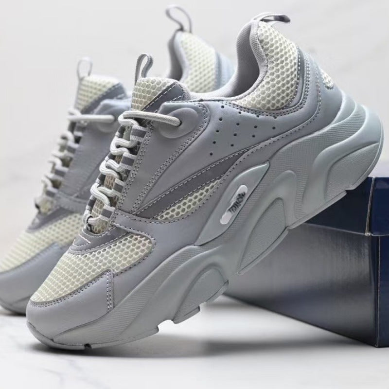 european station new arrivald home b22 sports shoes casualthick solefashionretro breathable men's and women's height increasing running shoes