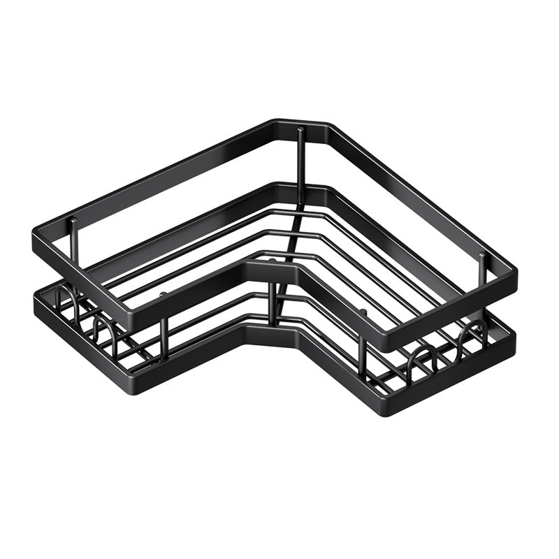 No punching toilet rack, bathroom, bathroom storage rack, shower gel, soap, wall hanging tripod, one piece will be sent on behalf of you.