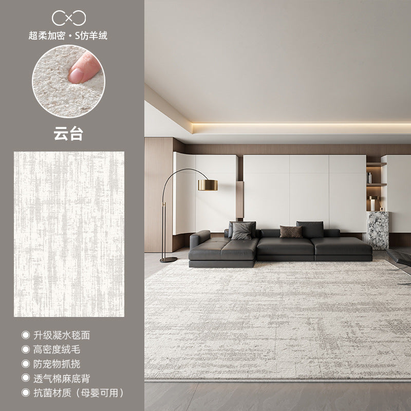 Distributed carpet living room new arrival no-wash and wipeable accessible luxuryclassy waterproof and stain-resistant floor mat modern casual bedside blanket