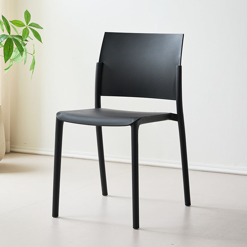 Scandinavian plastic chair dining table and chair with armrests backrest stool thickened dining room commercial casual dining chair high backrest
