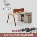 ( 1.4m ) face-to-face double seat with chair [red tea orange style]