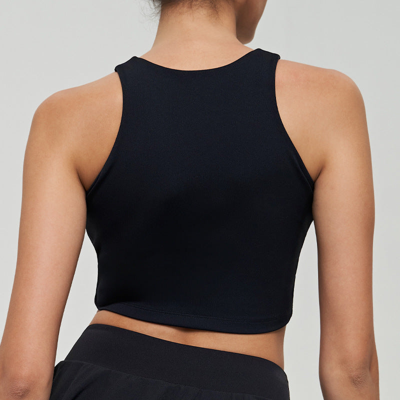 【clearance - no returns or exchanges】knotted design cutout top sports bra - beautiful back tank top for fitness, yoga, and underwear