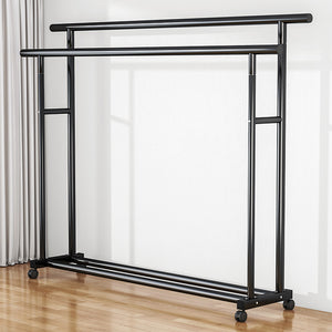 Clothes drying rack floor-standing for home bedroom bold thickened hanging clothes foldable simple indoor dormitory movable clothes drying rack