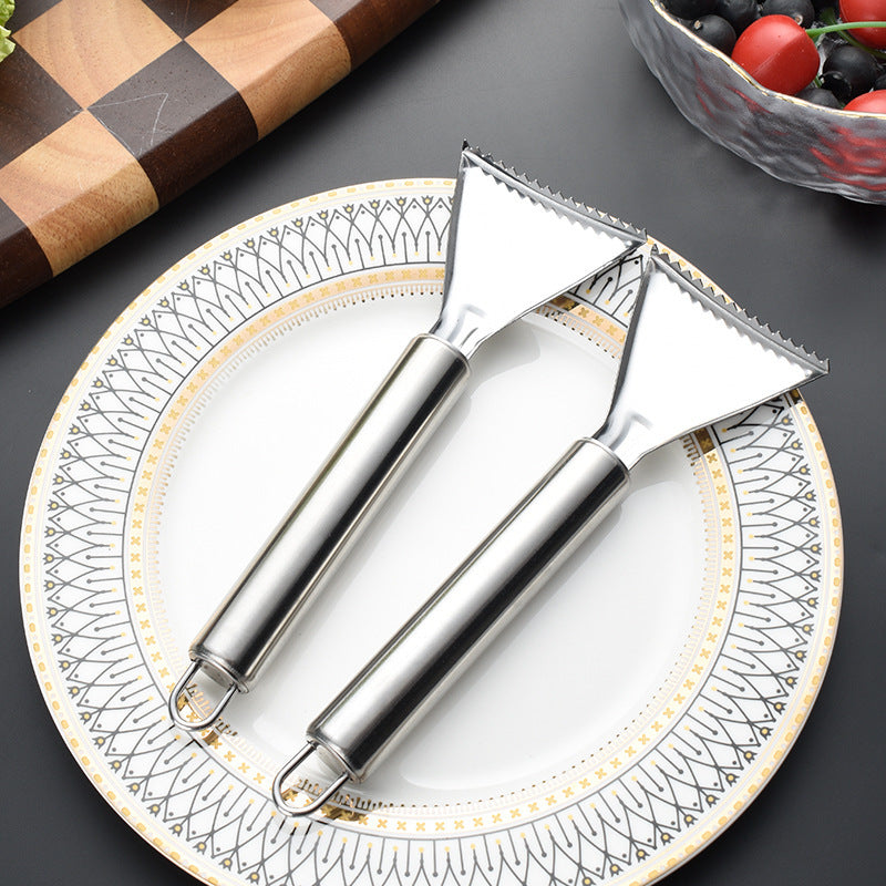 stainless steel fish scale scraper kitchen fish killing and scale removal tool knife fish scale planer fish scale scraper corn planer