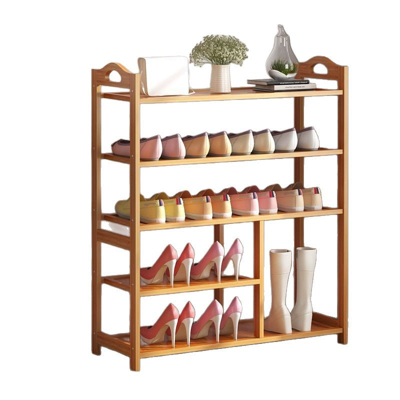 Nanzhu shoe rack simple multi-layer economical for home door dormitory living room solid wood storage rack small shoe cabinet