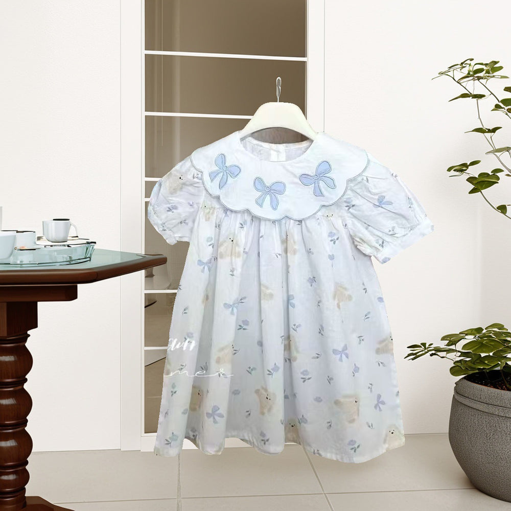 Girls' dresses: new summer  collection - stylish printed baby doll dresses for girls, princess style