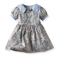 European and american style boys' outfit set: short-sleeve printed shirt, overalls, bow tie - beach-themed cross-border children's wear wholesale