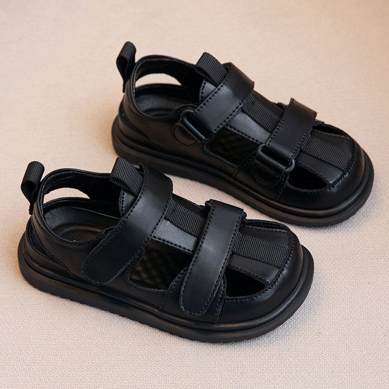 Kids' sandals boys  new style baby boy shoes summer closed-toe athletic sandals black summer sandals
