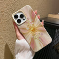 Luxury rose gold sunburst phone case for iphone 17 pro max, apple 16 full coverage drop-proof protective case - wholesale
