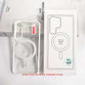 wholesale of samsung s25 ultra transparent magnetic phone case, s24 wireless charging color shield protective cover, a15