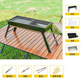 Bbq grill for homebbq grill outdoor foldable portable small barbecue stove charcoal carbon grill rack tool kebabs