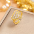 J17 gold-full diamond love ring