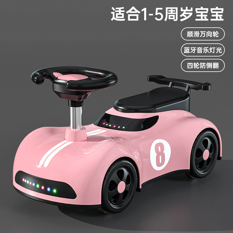 New children's scooter 3-7 year old boys and girls can take a four-wheeled silent yo-yo car to prevent rollover New Year's gift
